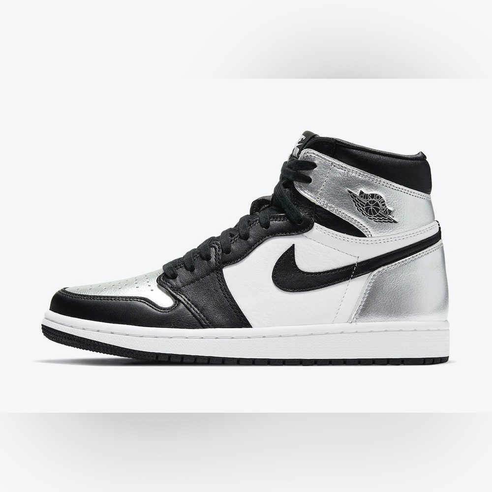 Silver and Black Jordan’s
